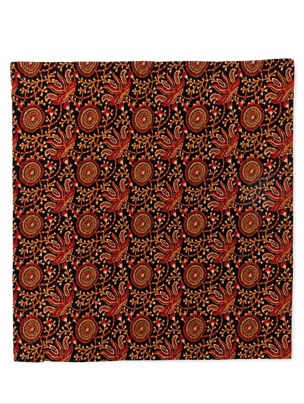 Crate & Barrel Rajasthan Napkin Set (4) – Block Print Medallion Cotton